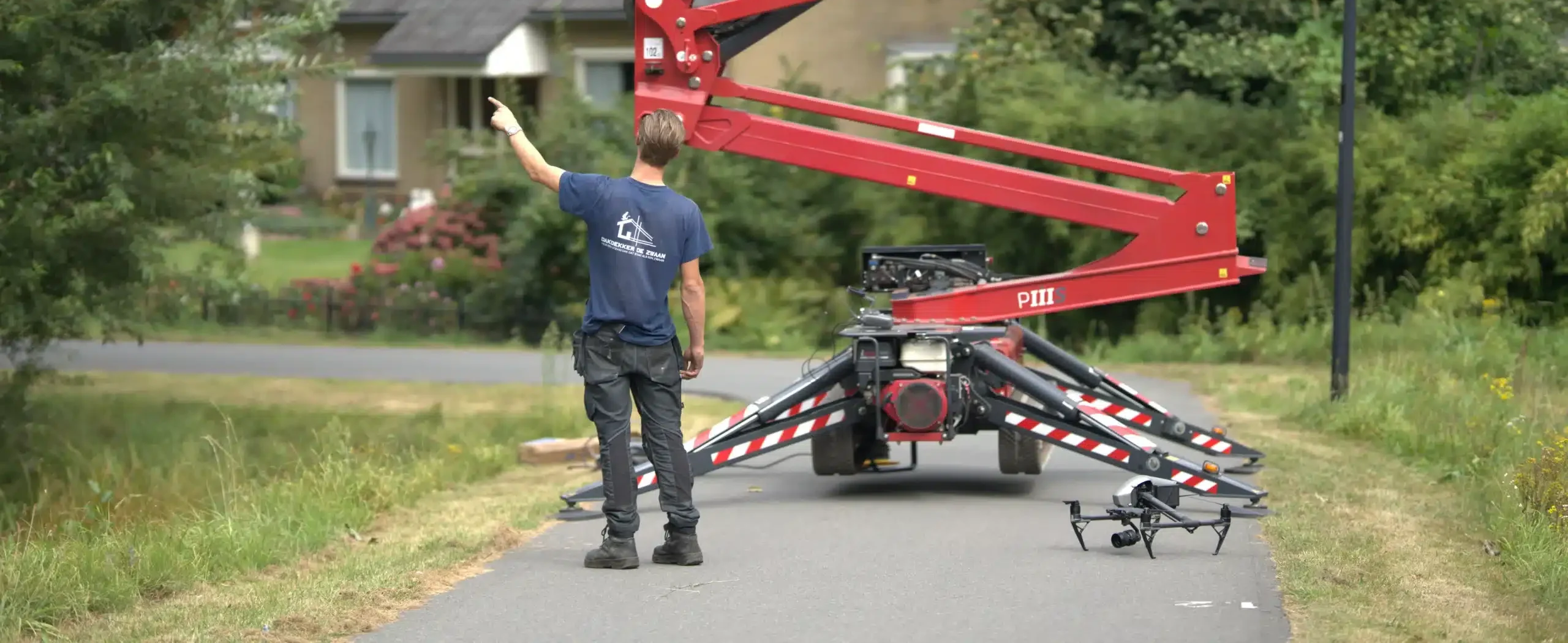 hoogwerker met Drone